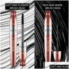 Mascara Qic 4D Black Fiber Thick Volume Cring Lengthening Rose Plating Non Smudge Natural Looking Coloris Gold Cosmetic Eyes Drop De Dhs8F