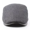 Basker FS 2023 Autumn and Winter Men Retro Sboy Material Leather Eakes Basker Warm Forward Hat British Painter Hats