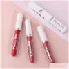 Brillant à lèvres Cmaadu Matt Vente en gros imperméable à l'eau sexy longue durée Lipgloss Veet Matte Rouge à lèvres 18 Couleur Maquillage Lèvres Brillant Drop Livrer Dhlu2