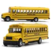 Diecast Model Car 1/64 Optiklegering Inertial School Bus Model Car Model Pull Back Toys Music Car Vehicle Gifts Kids Boy Toys For Children Birthday 230111