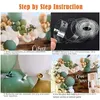 Other Event Party Supplies Christmas New Avocado Green Retro Series Balloon Package Dousha Birthday Decoration Chain Set D Dhgarden Dhlpv