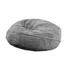 Housses de chaise Ers Fausse Fourrure Grand Pouf Rond Er Relax Siège NT Doux Moelleux Sans Remplissage Canapé-Lit Paresseux Salon Salon Drop Del Dhvme