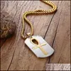 Collane con ciondolo Collana Ankh rimovibile Vita in acciaio Croce Gioielli da uomo egiziano Color oro La chiave del Nilo Pendenti con consegna a goccia Dhrwu