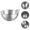 Bowls Serving Mixing Bowl Kitchen Stainless Steel Metal Large Basin