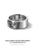 Trendy Schnitzerei Katze Tier Ringe Thai Silber Damen Party Ring Großhandel Schmuck für Frauen Weihnachtsgeschenke verblassen nie