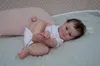 Dolls NPK 50CM Reborn Baby Doll born Girl Baby Lifelike Real Soft Touch Maddie with Hand-Rooted Hair High Quality Handmade Art Doll 230111
