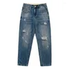 Jeans pour hommes Streetwear trou déchiré Jean Baggy Denim pour hommes vêtements homme pantalons décontractés hommes pantalons pour hommes hommes Z149