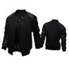 Men's Jackets Autumn Winter -Selling Men's Baseball Jacket Big Pockets and Leather Sleeves Casual Sports Stand-up Collar Jacket 230111