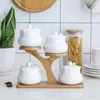Bottiglie di stoccaggio Forniture da cucina Scatola di condimento sigillata in ceramica Home Nordic