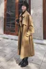 يمزج الصوف النسائي معطف معطف وطويل الطول في الركبة الشتوية الكورية الكورية السفLE