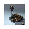 Party Decoration Halloween Black Flameless Candles Flash Led Battery Powered Light Drop Delivery Home Garden Festive Supplies Event Dhjyn