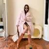 WOL WOL Loose Oversized 2023 Fashion Streetwear Lamb Cashmere Long Trench Coats For Women D013