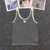 Petit Logo Sling Tanks Womens Designer Camis Stripe Print Tops Pour Femmes Style Classique Tricots Sweat