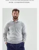Erkekler Gömlek Brunello Cucinelli Kaşmir Uzun Kollu Sıras Süveteri Düz Renk İş Gündelik Pullover