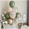 Inne imprezy imprezowe Dostarki Bożego Narodzenia NOWOŚĆ INS Vintage Green Balloon Sait Suit Avocado Arch Garland Scene Layout Drop Dhgarden Dhq4k