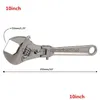 Other Vehicle Tools 8/10 Inch Adjustable Ratchet Wrench Folding Handle Dualpurpose Pipe Spanner Key Hand Tool Drop Delivery Mobiles Dhlck