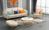 Eetkamer meubels crème kleurtechnologie doek living kleine familie eenvoudige moderne Noordse licht luxe 2022 nieuwe rechtdoor dus