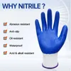 XINGYU gants en Nitrile EN388 niveau 4 résistant à l'huile industrie mécanicien 6/12 paires Anti-Abrasion léger protection jardin