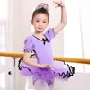 Stage Wear Ballet Dance Dress Kids Pink Girls For Children Tutu Costumi Body manica corta Dancewear