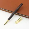 Wooden Metal Ballpoint Pen 0.5mm Blue/Black Ink Creative Vintage Writing Gift For Office Signing School Stationery Supplies Pens