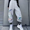 Men's Pants 2023 Size Sweatpants Unisex Hip Hop Spring Loose-fitting Feet Streetwear Wide-leg Casual Graffiti Printing Sports Trous