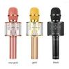 Microphones Professional Karaoke Microphone Portable Bluetooth-kompatibel trådlös handhållen Mic USB Home KTV Musikspelare Singing