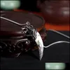 Naszyjniki wiszące mody wilk naszyjnik dla mężczyzn długi łańcuch vintage biżuteria dar