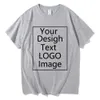 Men's T-Shirts EU Size Custom T Shirt Women/Men Make Your Design Text Tshirt Unisex Cotton Tees High Quality Gifts Top Drop 230111