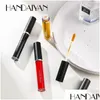 Lipstick handaiyan diy liquide set 5 rouges à lèvres couleurs hydratantes à long lastage élevé pigment soft gog de couleur de couleur glaçage maquillage dhw54