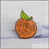 Pins Brooches Miss Zoe Cartoon Peach Enamel Pin Fruit Peachy Badge Brooch Lapel For Denim Coat Shirt Bag Cute Jewelry Gift Girl Fri Dhai8