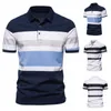Man Polo Shirt Print Stripe Classical Wzór France luksusowa marka serge bawełniana mieszanki europejski projekt 220719
