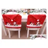 Décorations De Noël Chaise Ers Chapeau De Noël Rouge Merry Back Er Décoration De Fête 60 X 49 Cm Drop Delivery Home Garden Fournitures De Fête Dheam