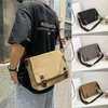 Bolsas de noite por cima do ombro para homens Canvas Solid Color Bag Pacote Mensageiro Mulheres Pequenas