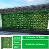 Decorative Flowers Artificial Grass Plant Wall Fake Flower For Landscape Fence Simulated Leaf Home Outdoor Garden Decor