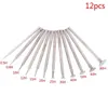 12Pcs 2.3 Shank Diamond Grinding Burr Needle Point Engraving Carving Polishing Glass Jade Stone Drill Bit Rotary Tool Set