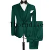 Men's Suits Blazers Custom Made Dark Green Dot For 3 PiecesJacketPantsVest Casual Marriage Groom Blazer Tuxedo Wedding 230111