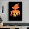 Картины Goku Landscape Art Poster Современные HD Prints Prints Canvas Painting Pictures картин