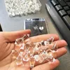 Żyrandol Crystal 10pcs szklana lampa artystyczna Prisms Suncatcher Wiselant 20 mm DIY Jewelry Faseted