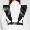 Ceintures Nightclub Punk Style Sling Taule épaules Fashion Pu Leather Jupe Lotus Leaf Tri Trim Shirt Strap Trendy Femmes Belt