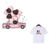 Mercerie Saint Valentin Fer sur Patchs Coeur Stickers Design Transfert de Chaleur Vinyles Autocollants pour Vêtements Taies d'oreiller T-shirts DIY Décor