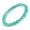 Strand 7mm Natural Green Moçambique Amazonite Gem Stone Crystal Stretch Round Bead Armband For Women Men