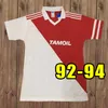 Retro -Version Monaco Soccer Trikotsklassiker Home 77 82 90 91 92 94 95 96 97 98 99 00 1977 1982 1990 1999 2000 als Ben Yedder Jovetic Golovin Jorge Vintage Football Shirt