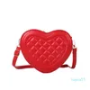 Shoulder Bags PU Crossbody Bags Girls Shining Cute Heart-shaped Messenger