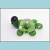 Colares pendentes Flor atacadista Flor 3D Animal Turtle Murano Glass Pingents Fit Girls Girls Womens Jewelry PDT2 Drop Delivery Dhwia