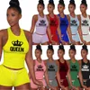 2023 Women Yoga Outfits Tracksuits Sexy Letter Printed Crop Top And Shorts 2 Piece Set Designer Summer Jogging Suits