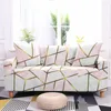 Stoelhoezen Gedrukte bank Cover Streamer Bank Elastische All-inclusive Sectional Slipcover Furniture Protector