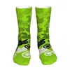 Men's Socks Green Motocross Dirt Bike Racing Sock Men Women Polyester Stockings Customizable Design