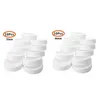 Kitchen Storage Organization 20Pcs Plastic Caps Lids Ribbed For 70Mm/86Mm Standard Regar Mouth Mason Jar Bottle Drop Delivery Home Dhhgd