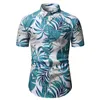 Casual shirts heren heren Ethnic Hawaiiaans shirt blouse 2023 mode korte mouw luxe zomerstrand camisa hawaiana hombre