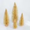 Weihnachtsdekorationen Rosa Gold Silber Mini Desktop Kleiner künstlicher Baum Dekoration Zeder Home Decor Ornamente Party Festival Supplies Weihnachten